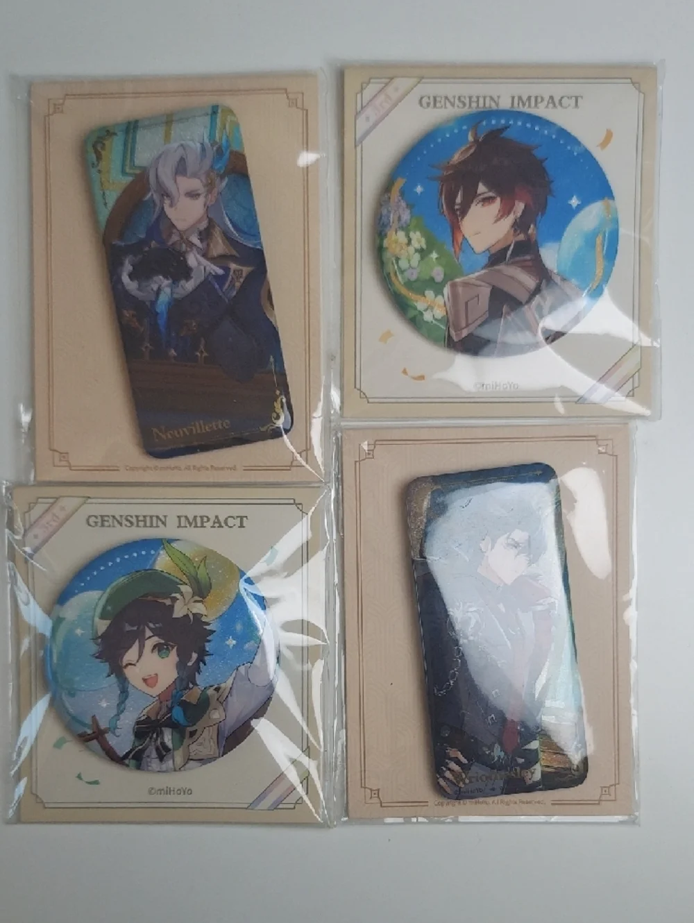 Genshin Impact Character Pin Set Of 4 - Picture 8 of 8